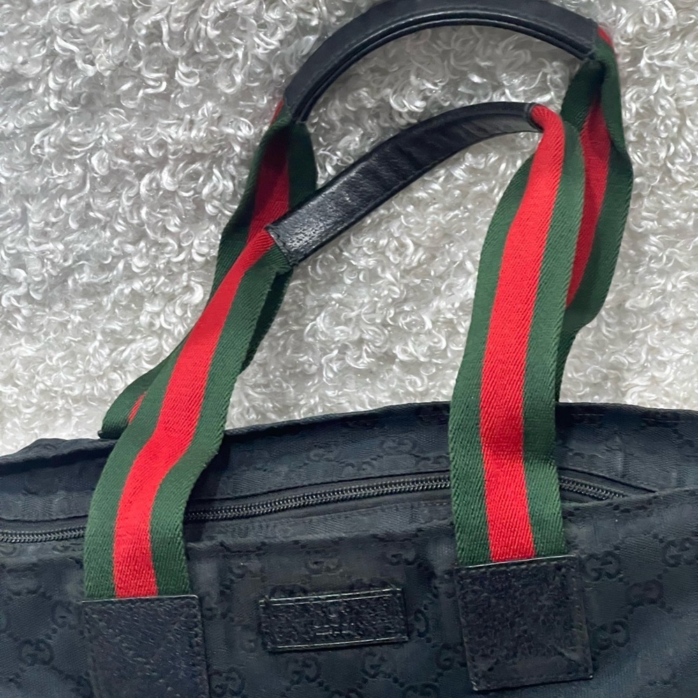 Gucci GG Canvas Web Handle Tote Bag - Picture 3 of 16